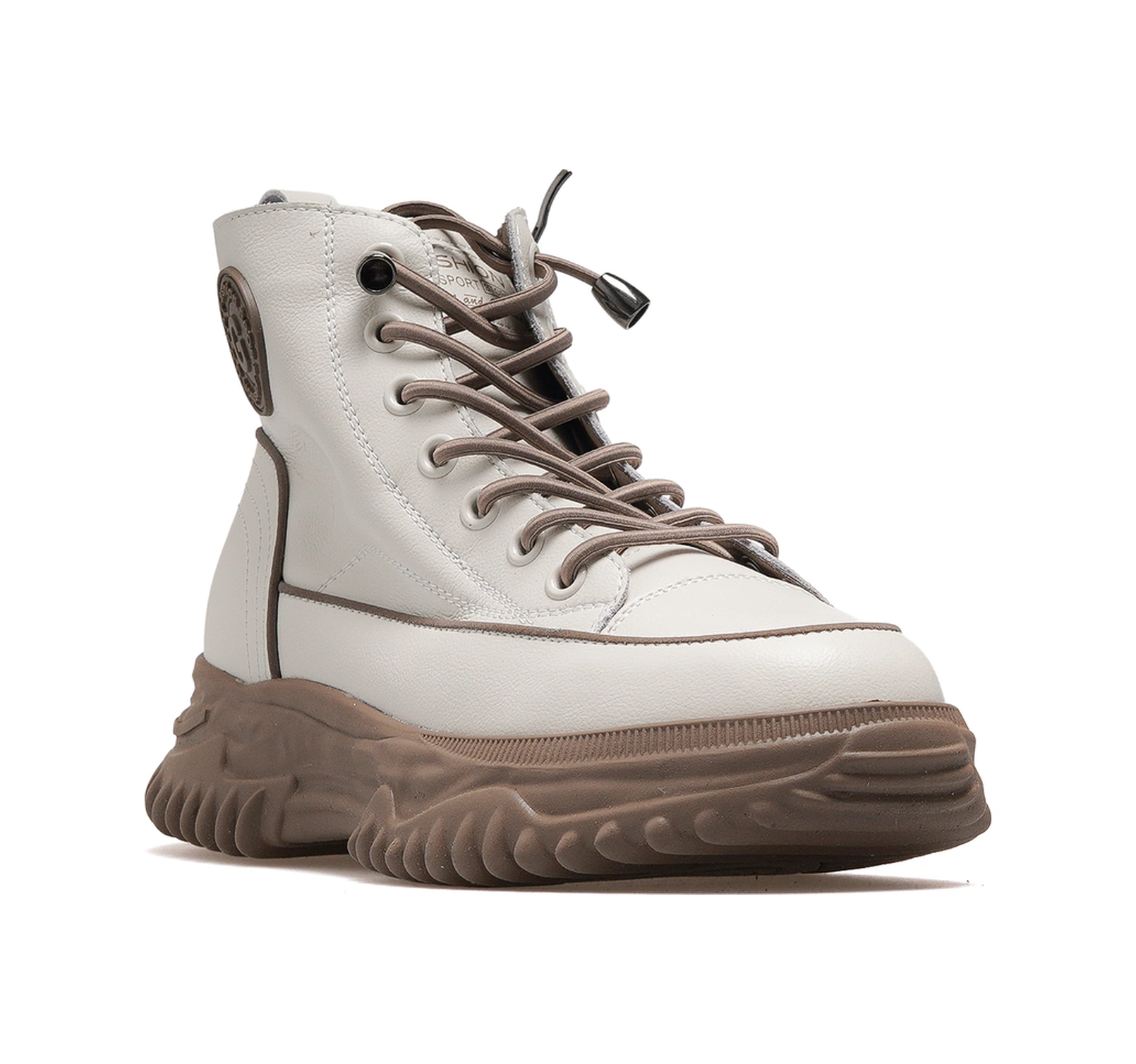 Guja Kadın Deri Sneaker Bot 25k 25k310-13 Z Bej Bej