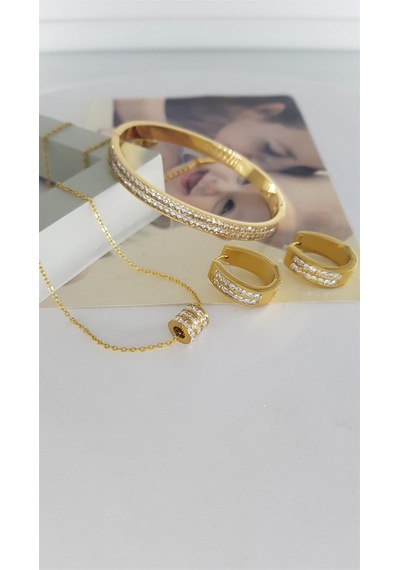 Sones Çelik Takı Setleri Sns500228 Gümüş - Rose Gold