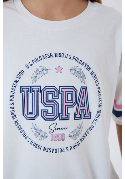 U.s. Polo Assn. Kız Çocuk Beyaz Şort Takım Beyaz