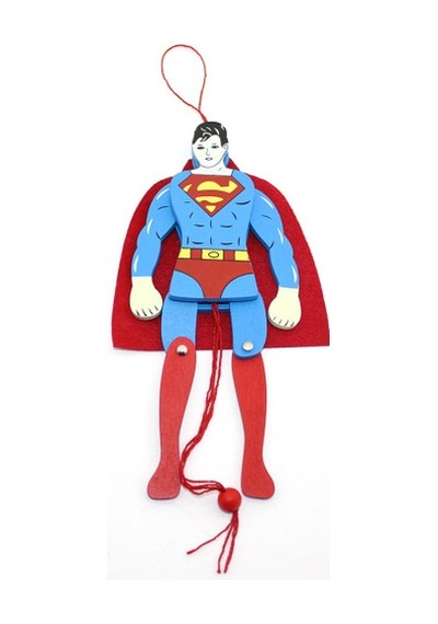 Ahşap Salanan Süperman Figürü 0.75 LT - 2.5 LT - 12 KG