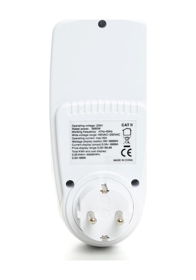 Wellhise Pm002+ Wattmetre Enerji Ölçer 16A 3680W N11.186