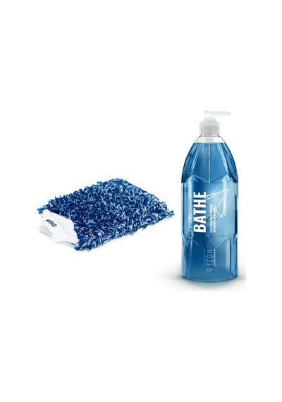 Gyeon 1 Lt Bathe Şampuan Smoothie Yıkama Eldiveni 2 Li Set