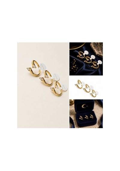İkiz Işıltılı Simetrik Ayarlanabilir Xupıng Çelik Gold Yüzük - Genel Markalar - Çok Renkli - Stk Dln00003 İkiz Işıltılı Simetrik Ayarlanabilir Xupıng Çelik Gold Yüzük - Genel Markalar - Çok Renkli - Stk Dln00003