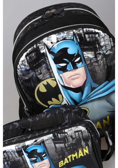 Yeni Sezon Lisanslı Batman Okul ,beslenme Ve Kalem Çantası Okul Seti 421-siyah