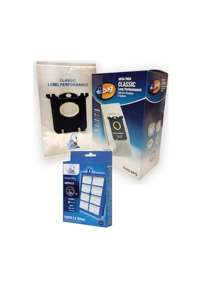 Philips Uyumlu Fc8649 Süpürge 12'Li Toz Torbası + Hepa Filtre