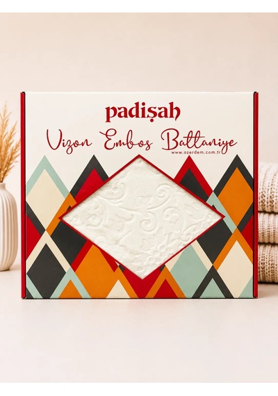 Padişah Battaniye Çift Kişilik Beyaz