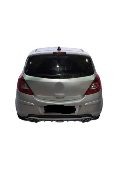 Oto H.i.t. Opel Corsa D Uyumlu Body Kit Difüzör 4 Çıkış Yuvarlak Gri Model 1