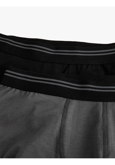 Koton Slip Boxer Seti 2'li Antrasit 3slm90068mk