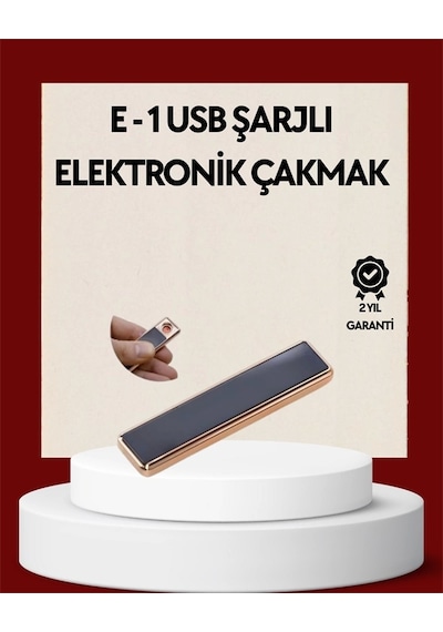 Plazma Ark Teknolojili Elektrikli Çakmak Dokunmatik, Led Göstergeli, Şarj Edilebilir