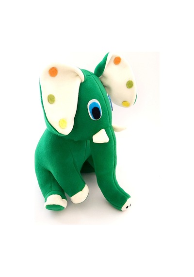 Joytoytr Peluş Fil Oyuncak 35 Cm Oyun Arkadaşı Yerli Üretim Yeşil