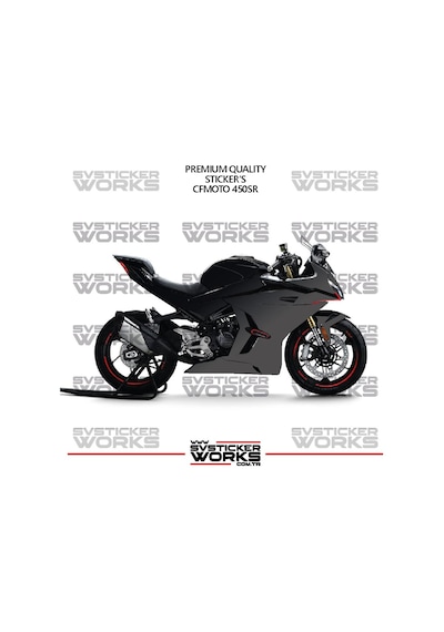 Cfmoto 450sr Kaplama Sticker Çift Renk Motor Kaplama Modeli Hazır Kit Yüksek Kalite 77652758
