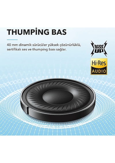 Soundcore Life Q20i Kablosuz Hibrit Nc Bluetooth Kulak Üstü Kulaklık