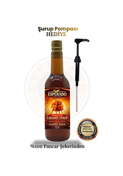 Premıum Karamel Aromalı Kahve Şurubu 750 Ml Diğer