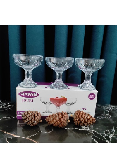 3 Ad Ayaklı Dondurma Tatlı Sunumluk 250 Cc Hacim 10 Cm Yükseklık 9 Cm Ağız
