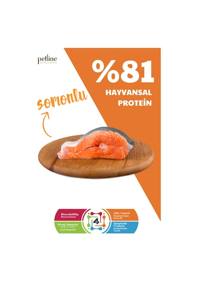 Petline Sensitive Skin & Coat Deri ve Tüy Sağlığı İçin Somonlu Yetişkin Kuru Köpek Maması 2 x 3 KG