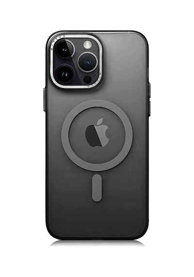 Apple Uyumlu iPhone 14 Pro Max Magsafe Şarj Özellikli Buzlu Sert Pc Zore Tuval Kapak