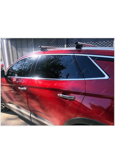 Opel Grandland X Krom Cam Çerçevesi 14 Parça 2017 Sonrası P.Çelik