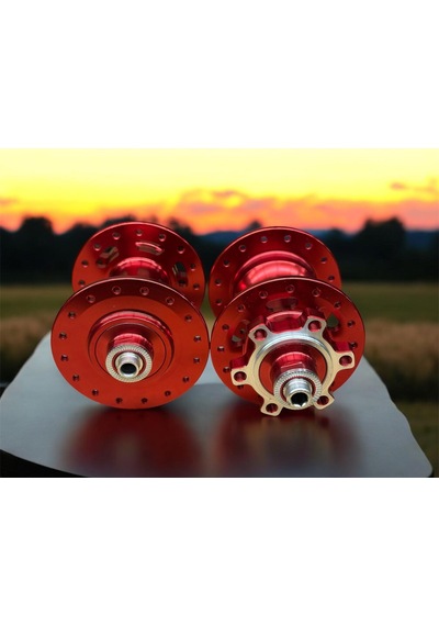 Forte Gt Xbyc 680 Bisiklet Hub Sesli Ön Arka Kaset Göbek Seti 32 Delik 6 Vida Qr Mandal Kırmızı