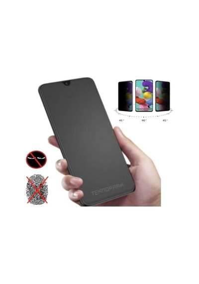 Realme C3i Mat Hayalet Ekran Gizli Privacy Tam Kaplayan Kırılmaz Cam Seramik Nano Ekran Koruyucu