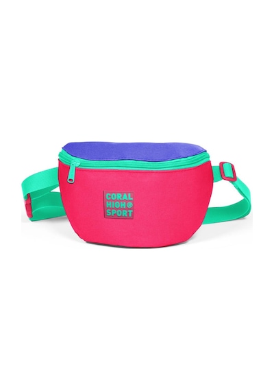 Coral High Sport Neon Mercan Lavanta İki Bölmeli  Bel Çantası 22618