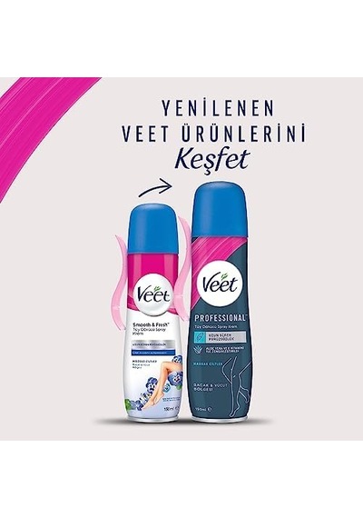 Professional Tüy Dökücü Sprey Krem Hassas Ciltler İçin 150 Ml