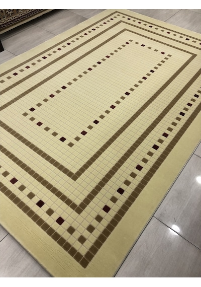 Saray Halı Vizyon 10477 A 200X300 Krem Kahve Vişne Çürüğü 6 M2 !