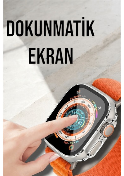 Bluetooth Bağlantılı 49mm Dokunmatik Akıllı Saat Sağlık Ve Spor Takip Özellikli