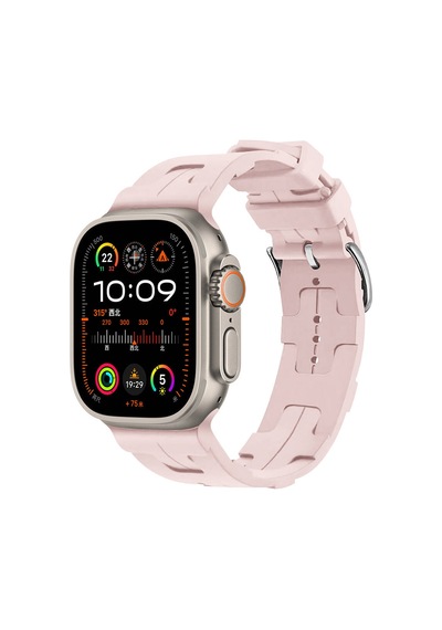 Watch Ultra 49mm Krd-92 Uyumlu Nvth Kordon-pembe Açık