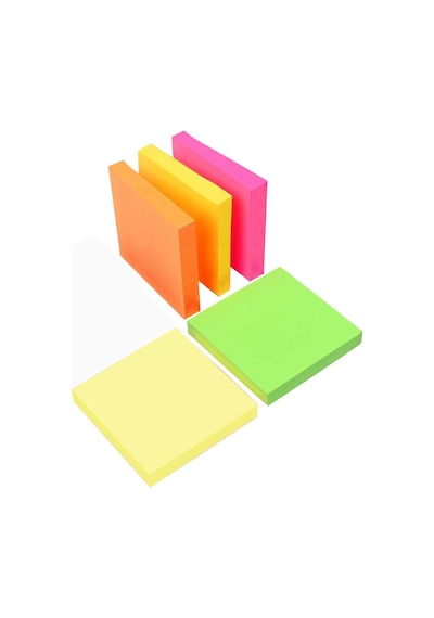 Yapışkanlı Postit 5 Renk 75x75 Mm 1 Paket Artlantis Yapışkanlı Not Kağıdı 5 Li 1 Paket