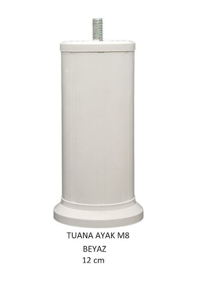 Tuana Ayak 12 cm M8 Cıvatalı Beyaz