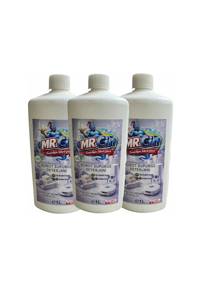 Mr.cin Robot Süpürge Deterjanı English Home Kokulu 1 Litre X 3 Adet Tekli