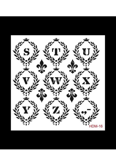 Hdm16 Cadence Home Dekor Stencil 25X25