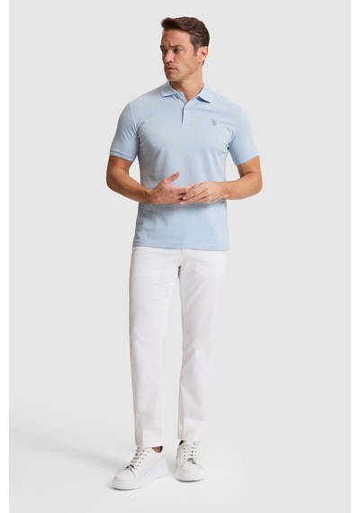 U.s. Polo Assn. Erkek Açık Mavi Tişört Basic 50324938-vr003 Acık Mavı