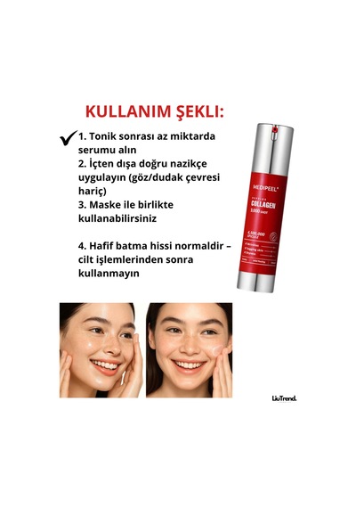 Medipeel Red Lacto Collagen 3000 Shot Serum 50 Ml Sıkılaştırıcı Ve Peeling Etkili Konsantre Spiküller Serum