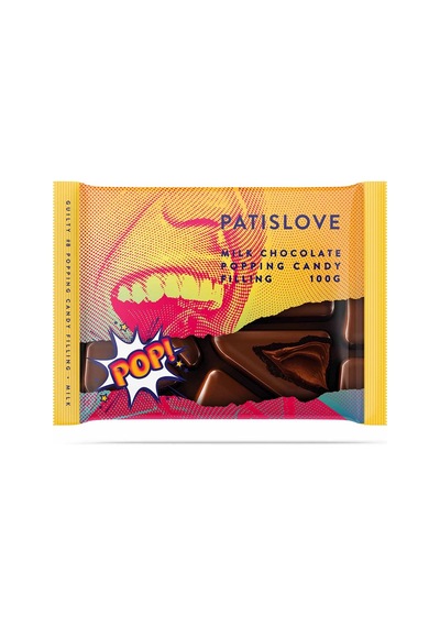 Patislove Guilty Patlayan Şekerli Dolgulu Sütlü Çikolata 100 G - 8 Adet Tarı