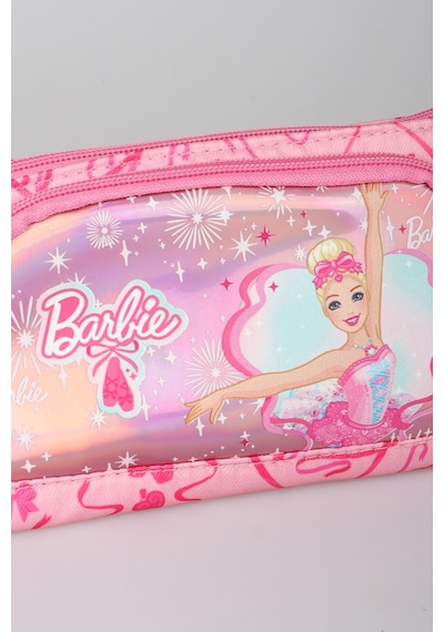 X Dekomus Lisanslı Barbie Ballerina Magic Collection Kalem Çantası,geçmeli Kalem,silgi,kalemtraş Ve Kurşun Kalem Seti Altın