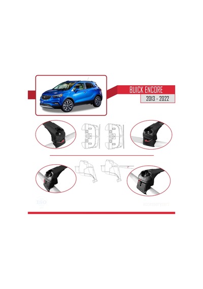 Buick Encore 2013-2022 Arası İle Uyumlu Ace-2 Model Ara Atkı Tava