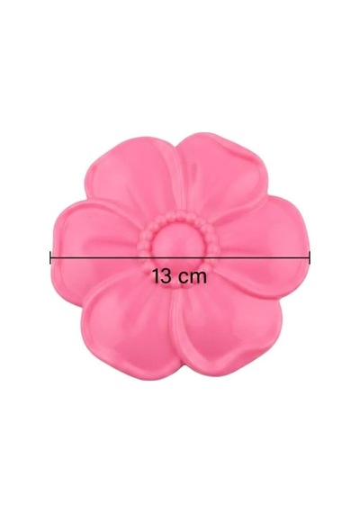Pembe Çiçek Tasarımlı 2 Katlı Çocuk Makyaj Seti, 13 Cm