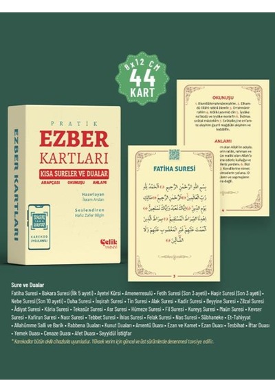 Ezber Kartları Kısa Sureler Ve Dualar Arapçası, Okunuşu Ve Anlamı