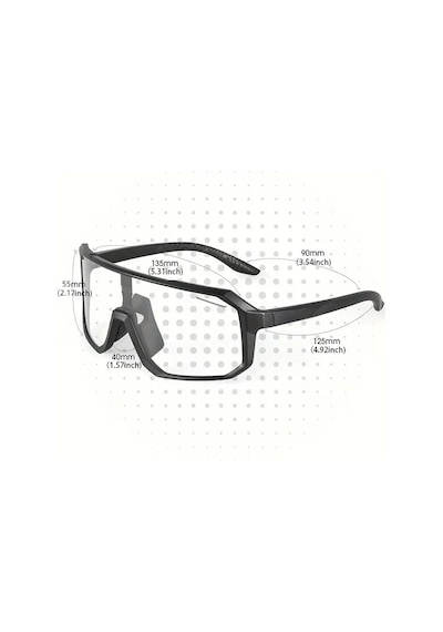 Kendinden Kararan Photochromic Bisiklet Outdoor Gözlük Sürüş Balık Av Gözlükleri Siyah