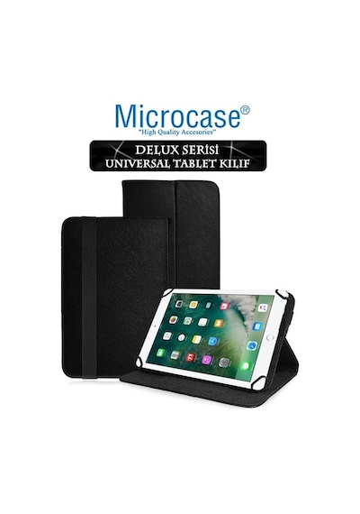 Microcase Apple Uyumlu iPad 9.7 2017 Delüx Serisi Universal Standlı Deri Kılıf