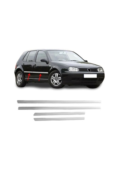 Volkswagen Golf 4 Krom Kapı Çıtası Tk 1998-2005 Paslanmaz Çelik N11.284