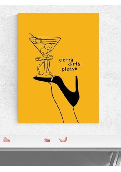 Heel Kirli Topuk Grafik Sanat Mutfak Poster - Afiş - Dekoratif Duvar Poster -