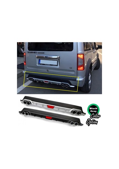 Ford Connect Difüzör Uyumlu Difizör Reflektörlü Siyah Ve Gri Renk Seçenekli