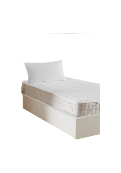 Altın Karma Sıvı Geçirmez Bebek Yatağı Alezi 70x110 Cm Yatak Koruyucu Pamuklu Köşe Lastikli Beyaz