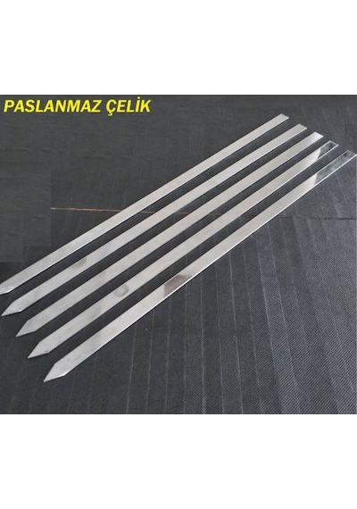 10 Adet Ömürlük Paslanmaz Çelik Krom Adana Kebap Şişi Kıyma