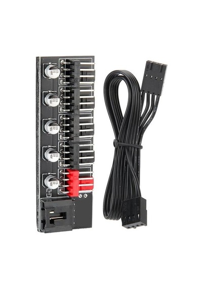 5 Port 4 Pin Fan Çoklayıcı Y PWM Splitter HUB CPU Yuva Çoğaltıcı