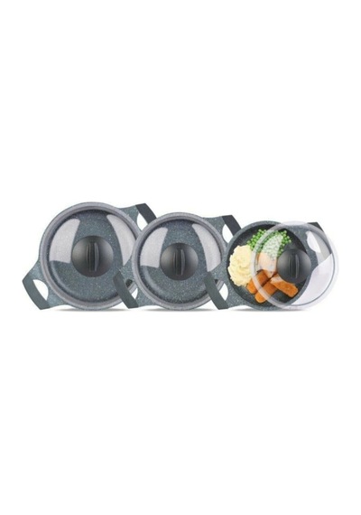 Thermoad 3 Lü Sahan Seti 18-20-22 Cm Döküm Sahan Seti