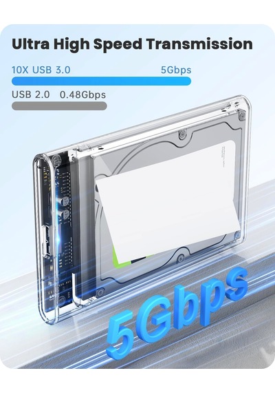 Aogo 2.5hd3 Yeni Vidasız Sürgülü 2.5" Usb 3.0 Harici Ssd Harddisk