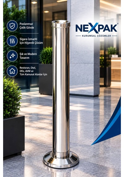 Paslanmaz Çelik Dış Mekan Küllük Inox - 939615560